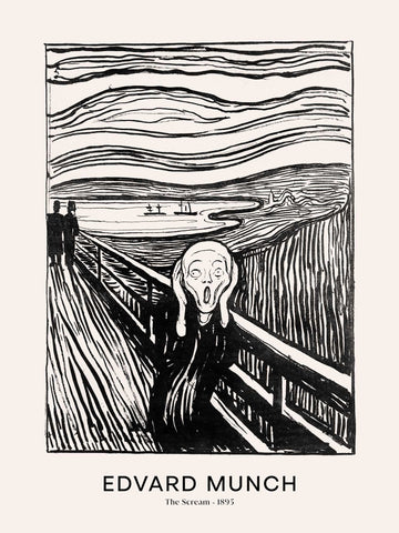 the scream poster by Edvard Munch