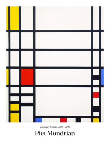 trafalgar square artwork by Piet Mondrian