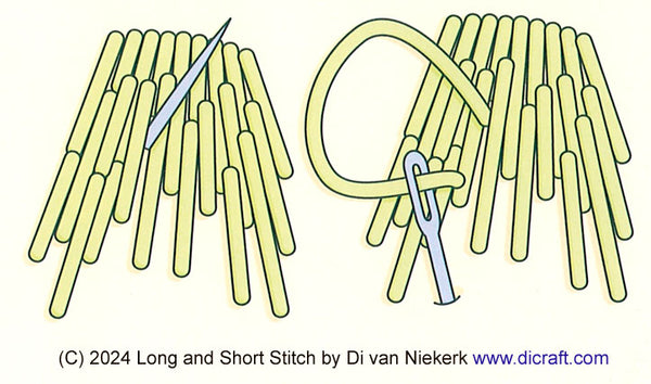 Long and Short stitch by Di van Niekerk