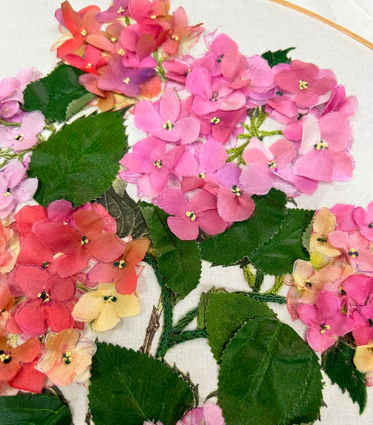 Hydrangeas embroidery