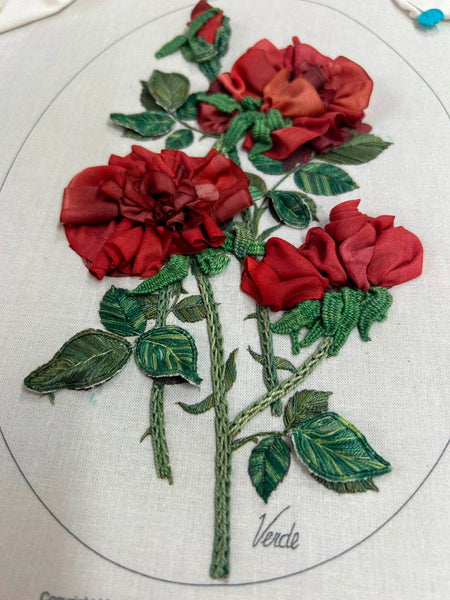 Red Roses embroidery