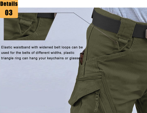 Men's Tactical Pants with 9 Pockets Rip-Stop Lightweight Work Cargo Pants