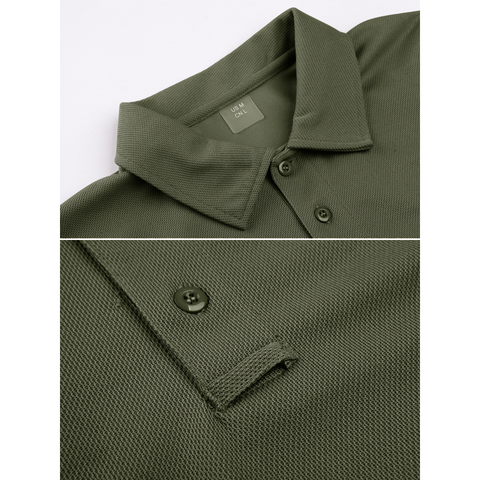 Men's Quick Dry Performance Short Sleeve Tactical/Golf/Work/Casual Shirt