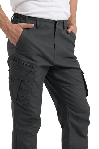 Men's Cargo Pants Ripstop Straight Leg Pants Outdoor Casual Fishing Pant with 7 Pockets