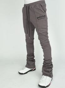 Politics Sweatpants - Super Stacked Sweatpants - Sport Grey