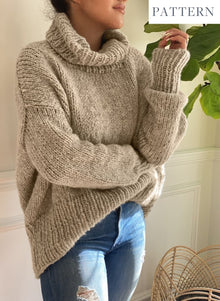 The Vivian V Neck Pullover pattern by Third Piece Design Team