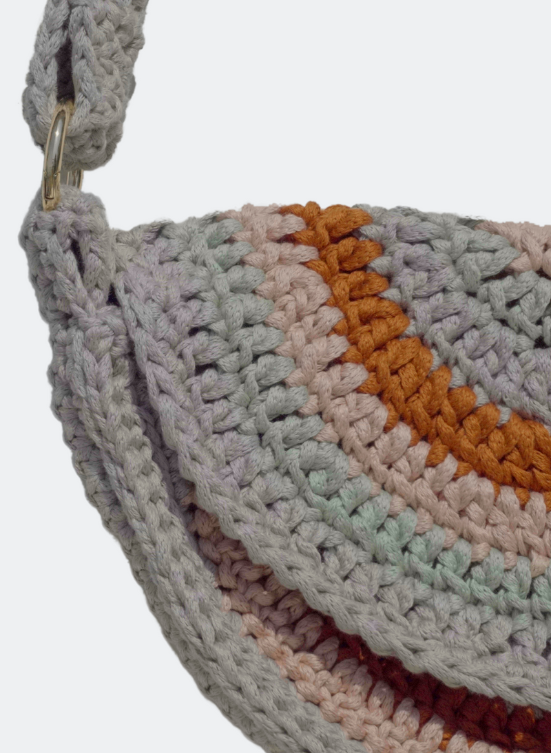 Crochet Kit: The Amalfi Shoulder Bag (Striped) - Intermediate Crochet