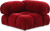 Canapé d'angle de style camaleonda - accoudoir droit Velvet / Dark Red Velvet
