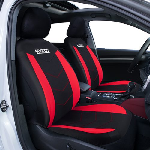 SPARCO Car Mats (Black & Red) - WOOLF_ID