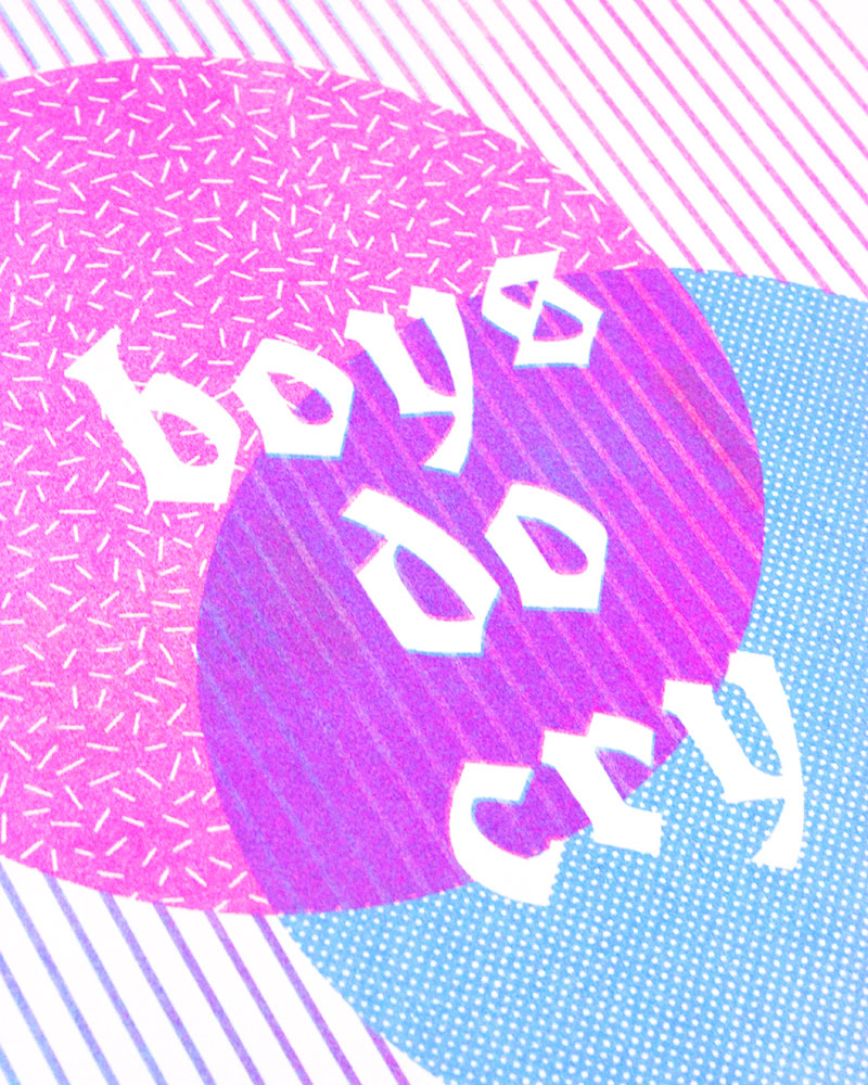 Boys Do Cry Risograph Art Print (8
