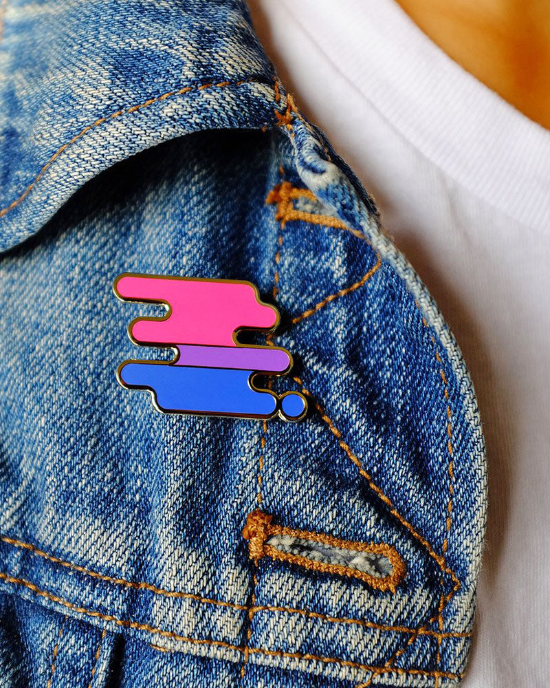 Bisexual Pride Pin  Strange Ways-7683