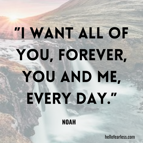 I want all of you, forever, you and me, every day.