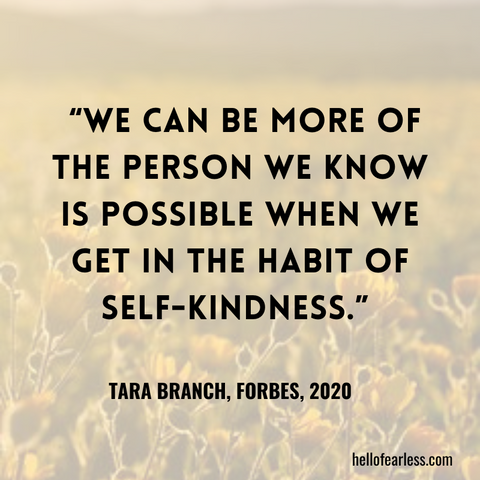We can be more of the person we know is possible when we get in the habit of self-kindness. Self-Care