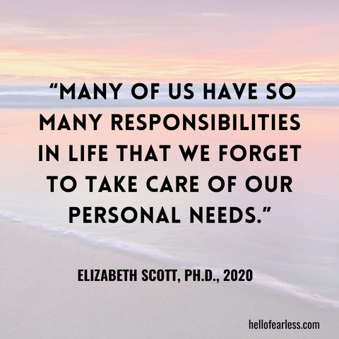 Many of us have so many responsibilities in life that we forget to take care of our personal needs. Self-Care