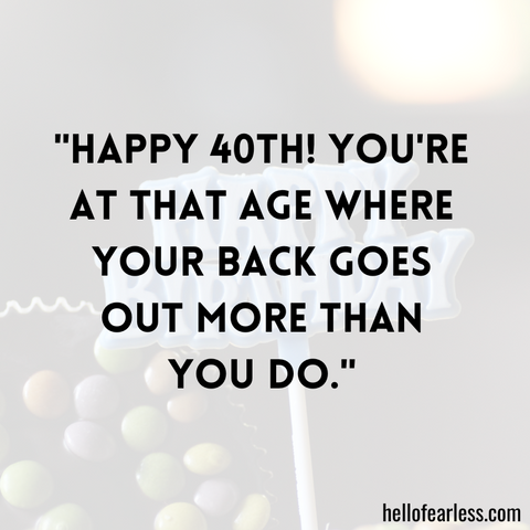 Best 40th Birthday Jokes