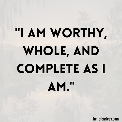 Self Confidence Affirmations