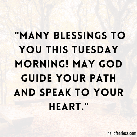 Tuesday Morning Blessings