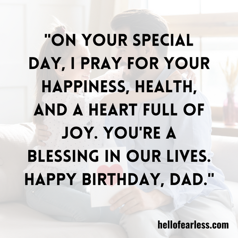 Blessing Quotes For Father's Birthday