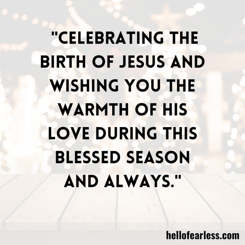 Religious Christmas Messages For Family
