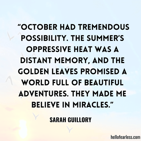 Positive October Quotes