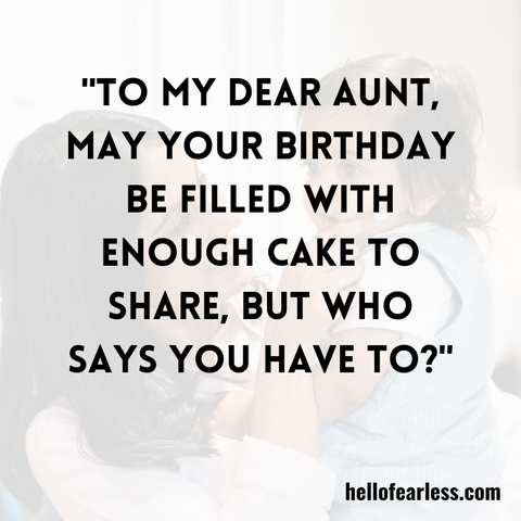 Funny Birthday Wishes For Aunt