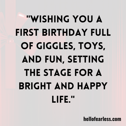 Birthday Blessings For First Birthday