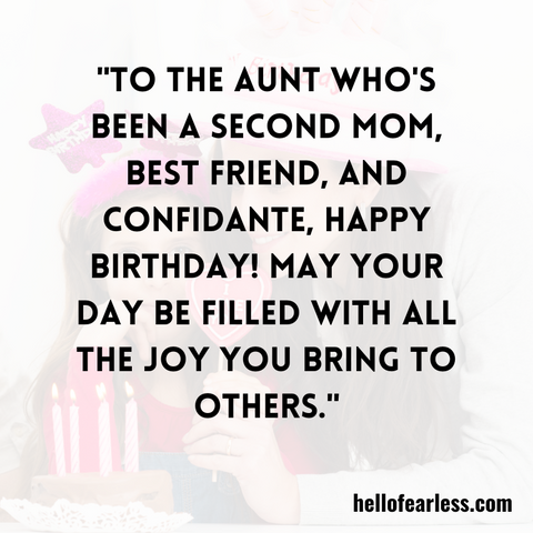 Special Birthday Wishes For Your Favorite Aunt