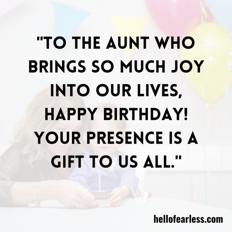 Memorable Birthday Wishes For Aunt