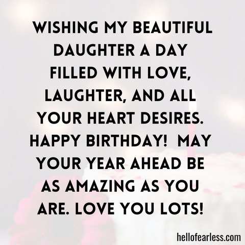 Birthday Wishes To Post On Your Daughter's Social Media