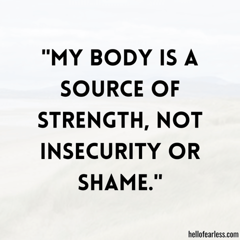 Affirmations On Body Confidence