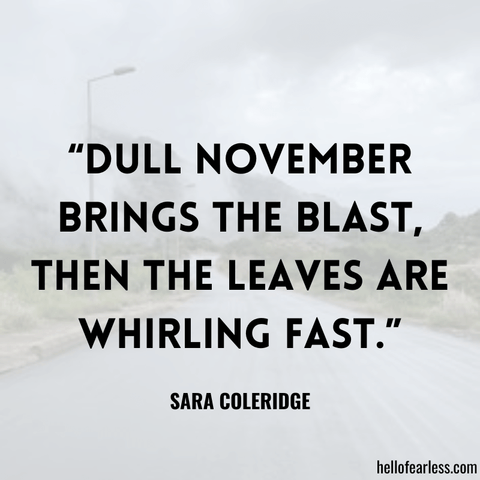 November Quotes To Be Thankful For Fall