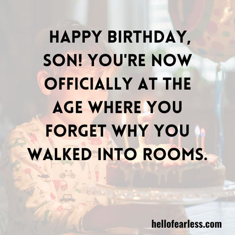 Funny Birthday Wishes For Son