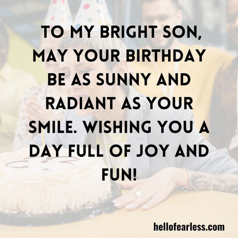 Birthday Wishes For Young Son (Ages 1-10)