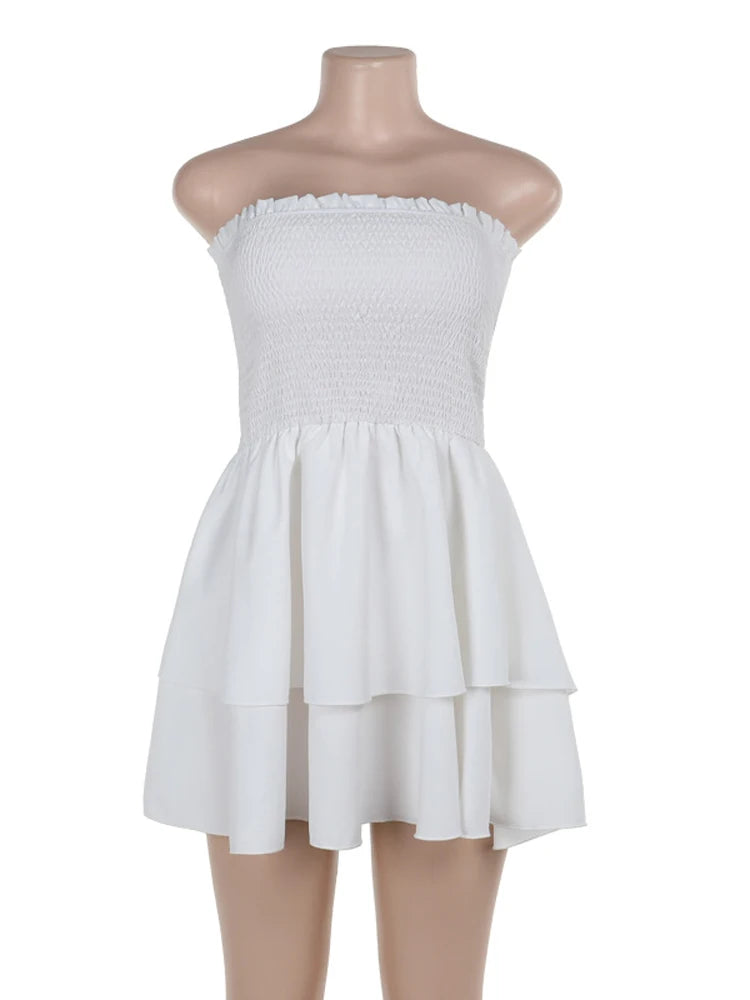 Women’s Backless Ruffle Mini Dress - Sexy Summer Party Style - Image 3