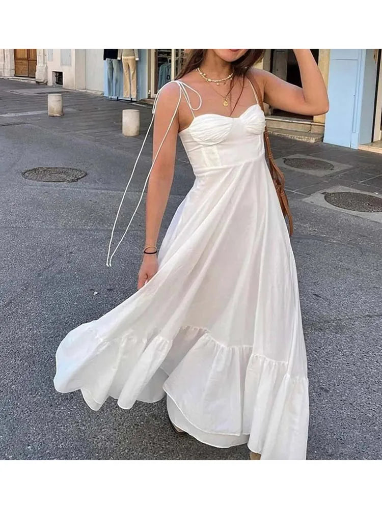 Women's Summer Sleeveless Maxi Dress - Casual Beach Style - Image 4