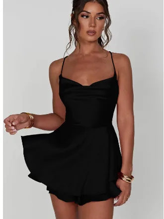 Summer Backless Satin Bodycon Dress for Women - Image 8