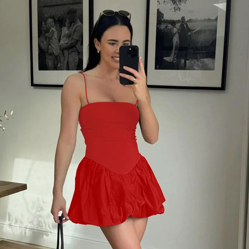 Black Backless Spaghetti Strap Mini Dress for Parties - Image 8
