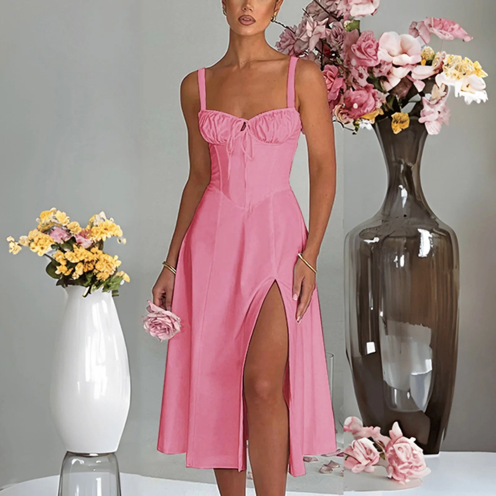 Summer Casual Plus Size Sleeveless Long Dress for Women - Image 6