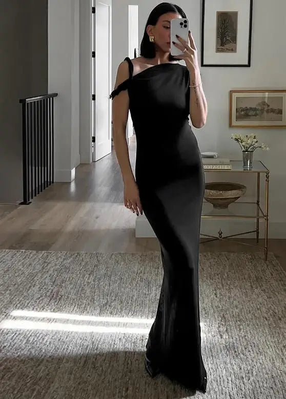 Chic Black and Champagne Skater Dresses for Effortless Style - Image 6