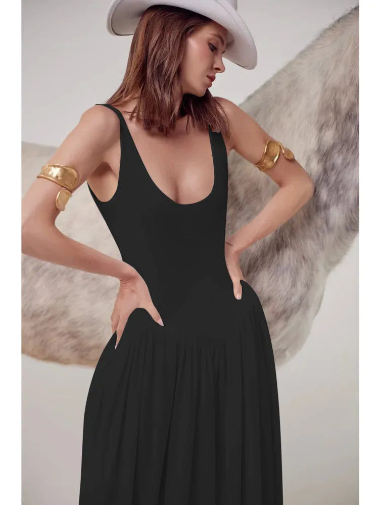 Elegant Backless Sleeveless Fluffy Skirt Evening Dress - Image 7