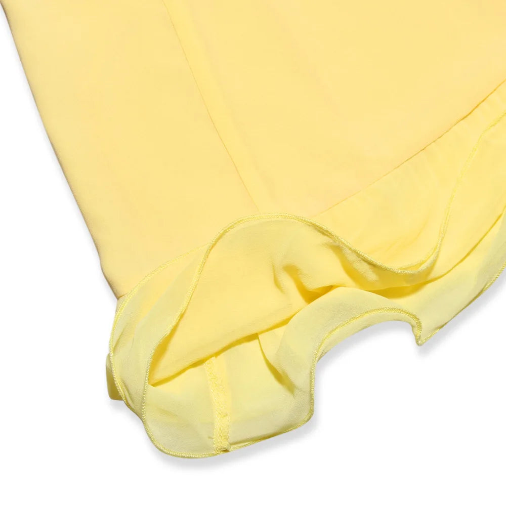 Elegant Sleeveless Ruffle Mini Chiffon Dress for Parties - Image 8