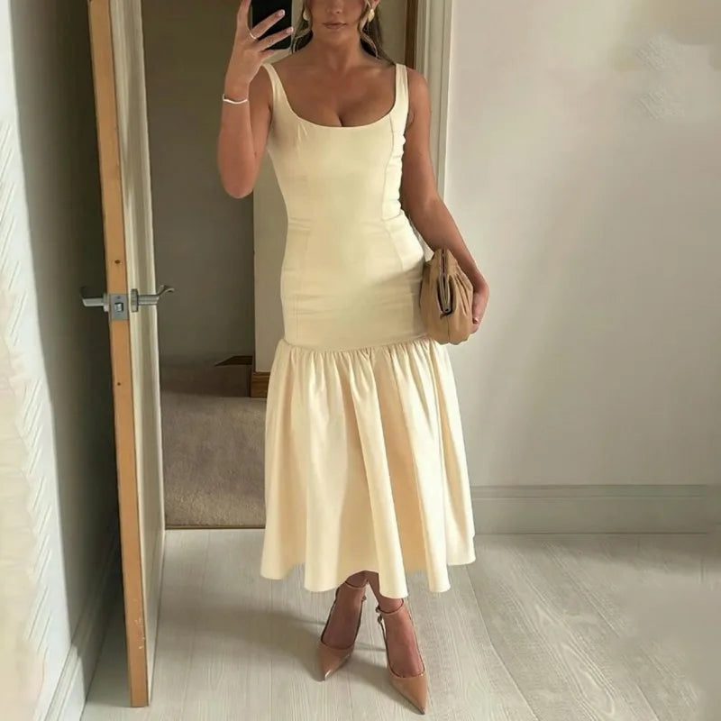 Sexy Plunge Maxi Dress - Slim Fit Summer Party Outfit - Image 8