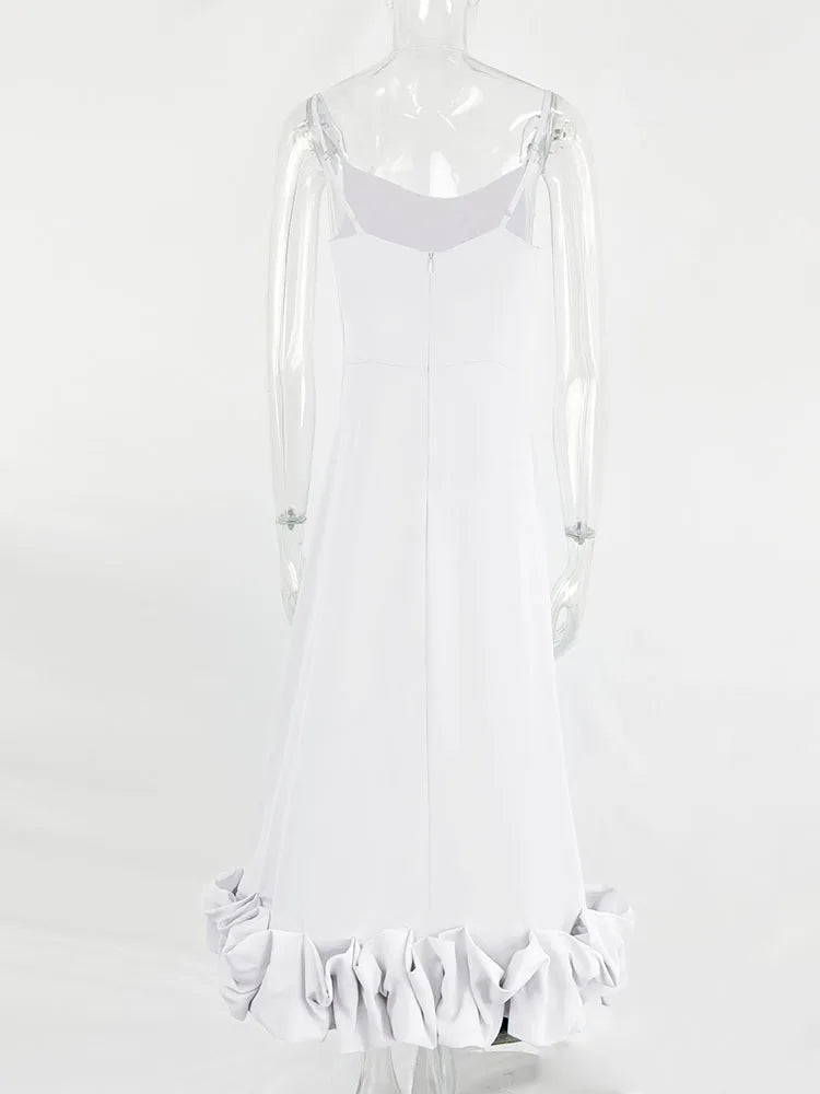 Elegant Backless Lace High Waist Evening Gown for Women - Image 8