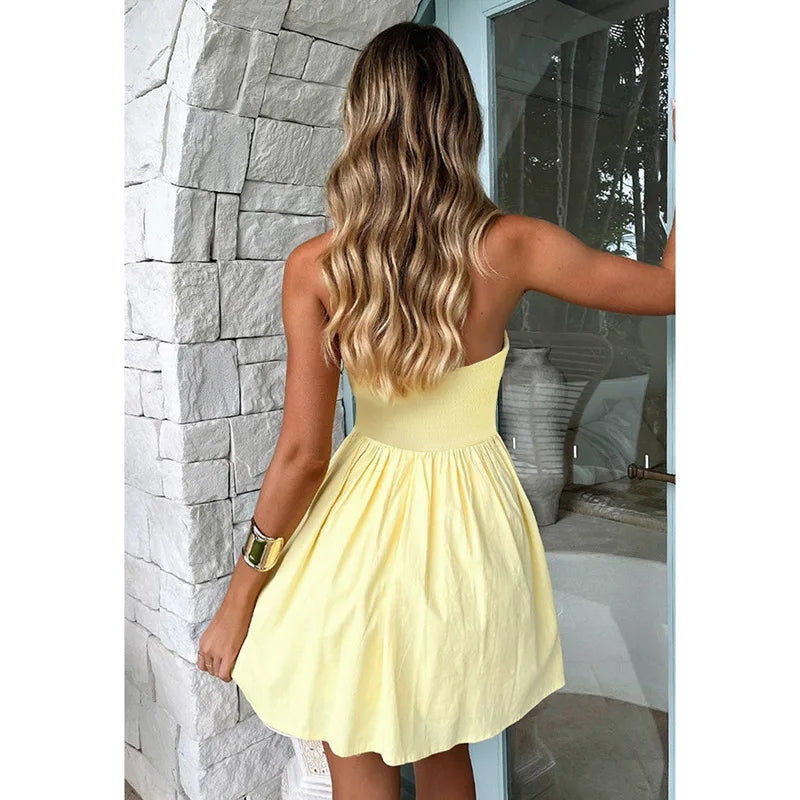 Elegant Sleeveless Backless A-Line Mini Dress for Parties - Image 6