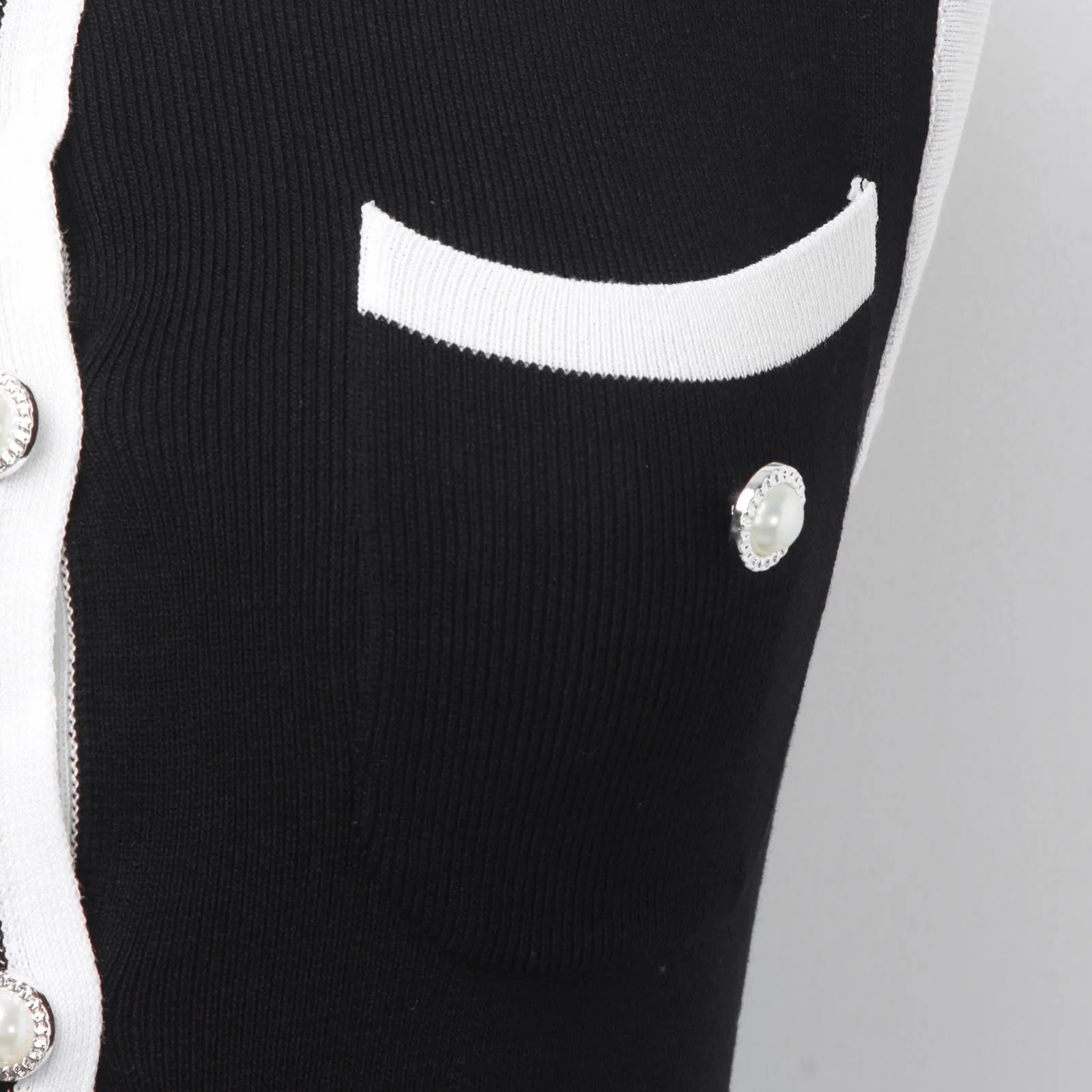 Elegant Summer Sleeveless Bodycon Color Block Dress - Image 3