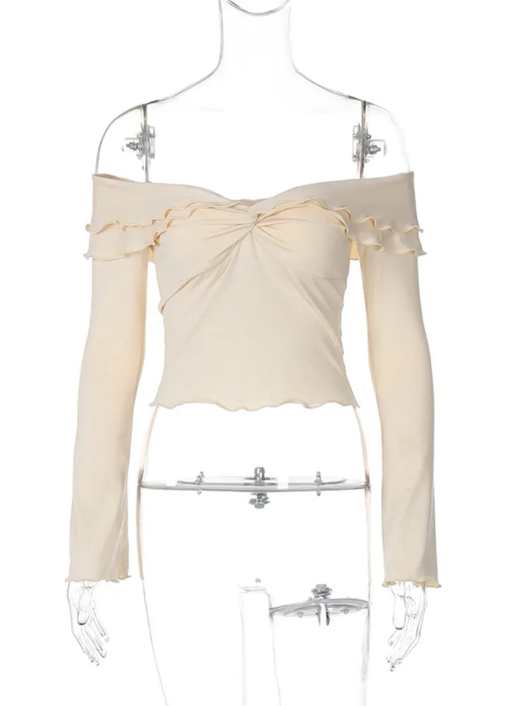 Stylish Women’s Two-Piece Strapless Crop Top and Mini Skirt - Image 8