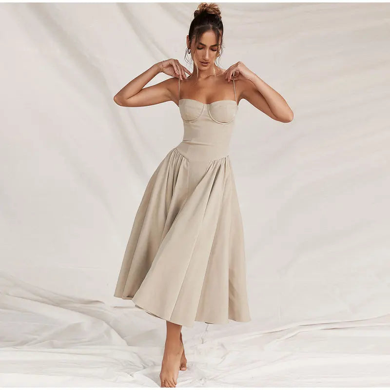 Elegant Backless Sling Dress for Summer Parties - Image 4
