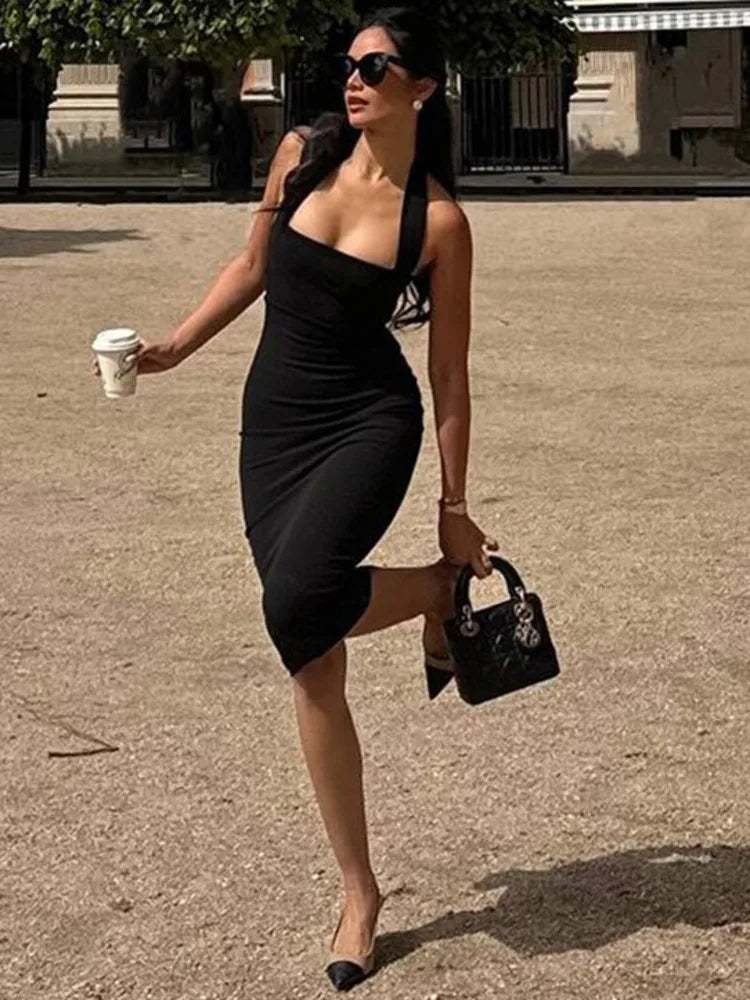 Summer Sexy Open Back Slim Fit Party Dress - Image 5