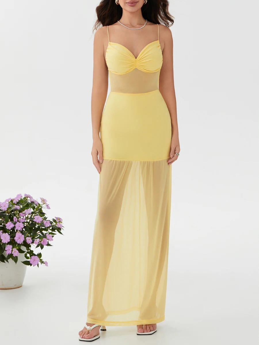 Women's Sleeveless Mesh Bodycon Cami Dress for Summer Parties - Image 6