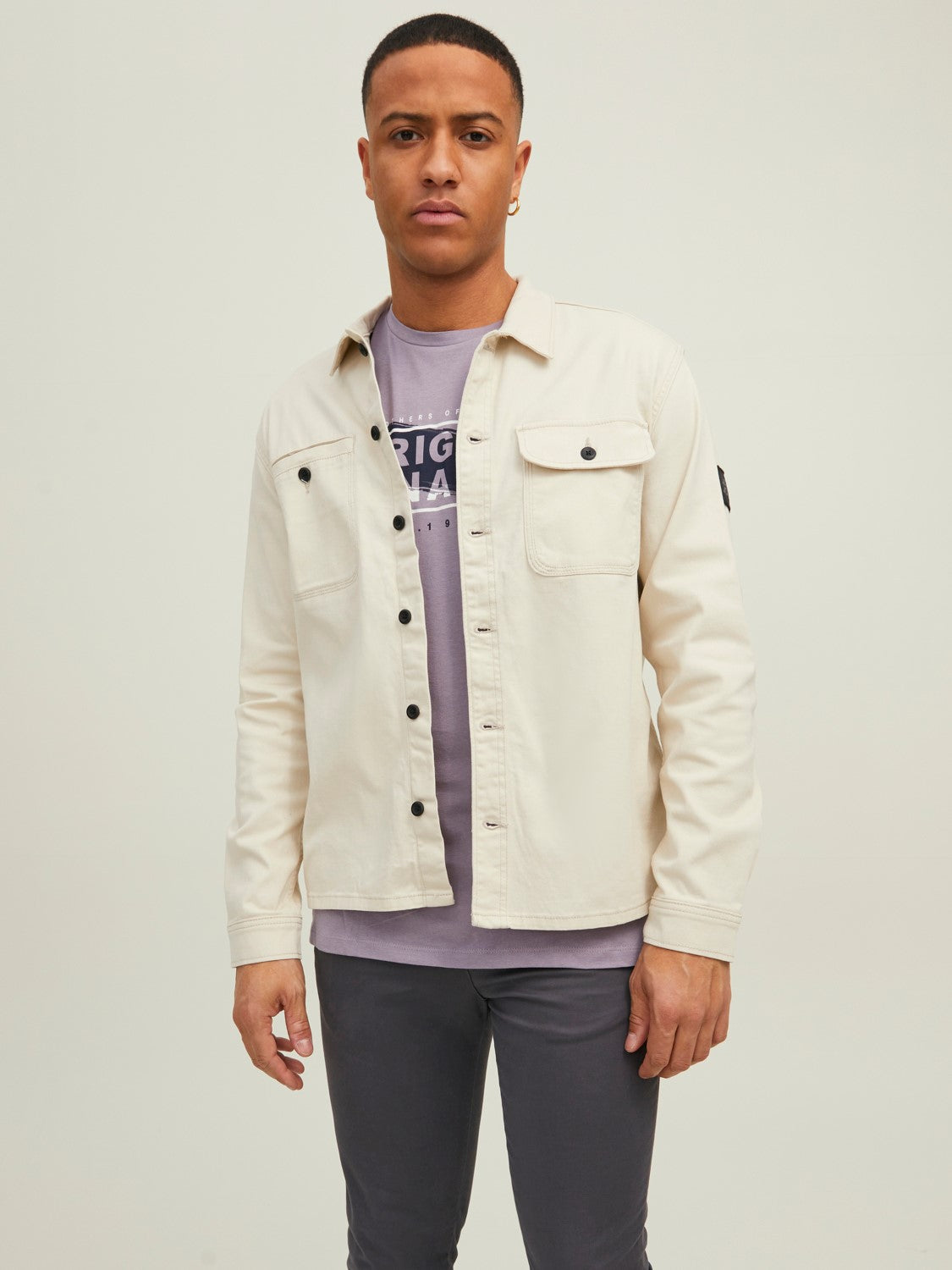 Jack & Jones - JCOBEN SKJORTE  BEIGE